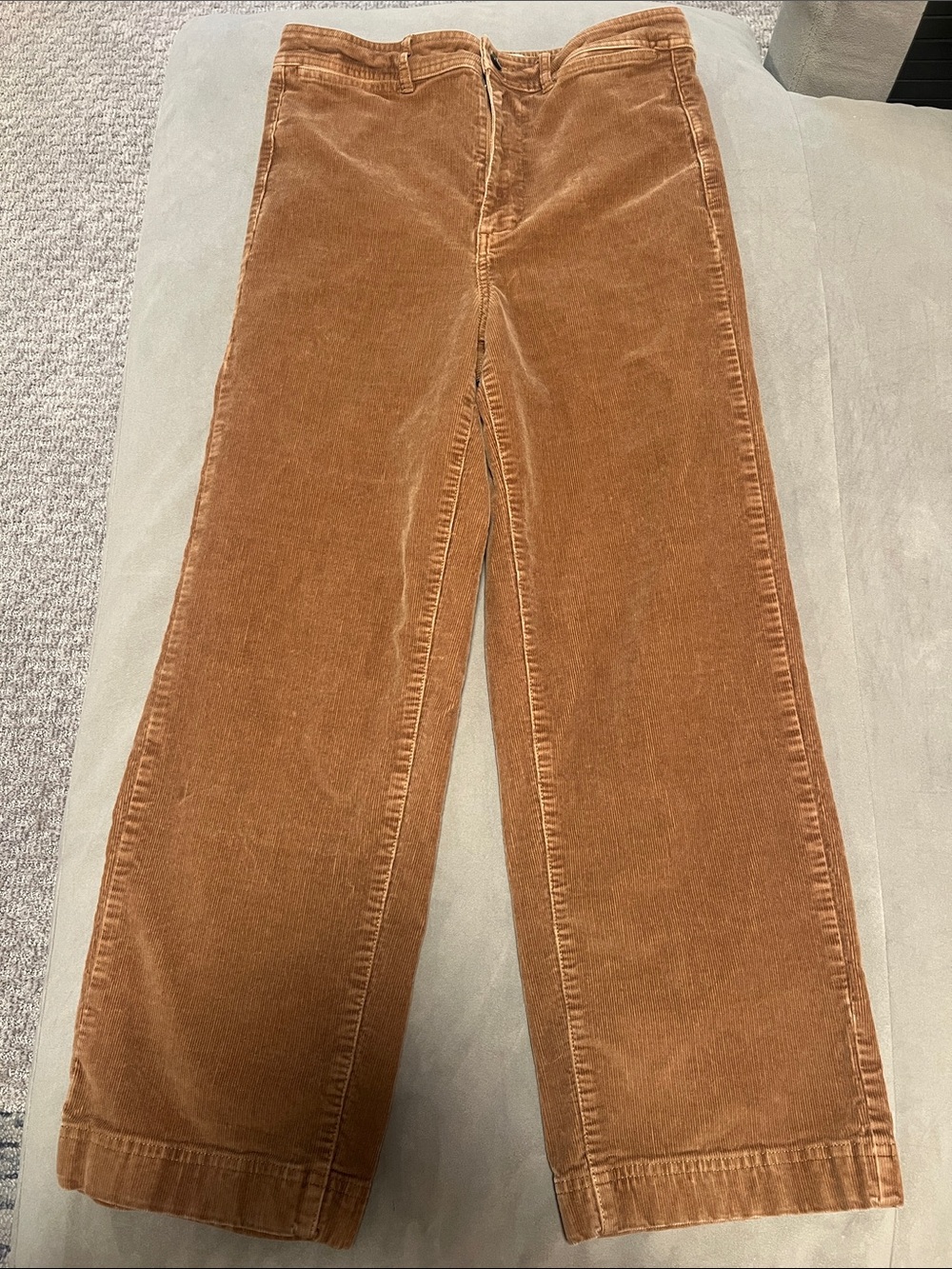 Everlane Wide Leg Corduroy Pants in Caramel Brown